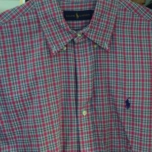 Polo Ralph Lauren  red plaid shirt